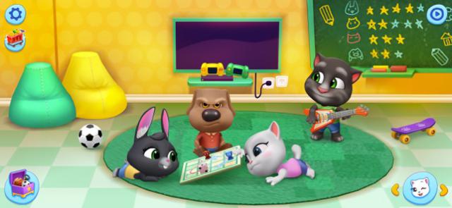 Rất nhiều thú cưng ở ngôi nhà của bạn trong game My Talking Tom Friends