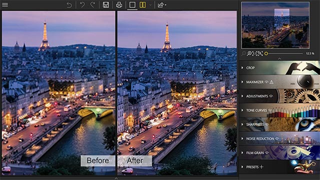 Giao diện của phần mềm sửa ảnh Photo Maximizer
