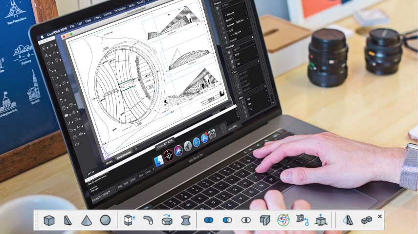 CorelCAD biến đổi hình dạng nhanh