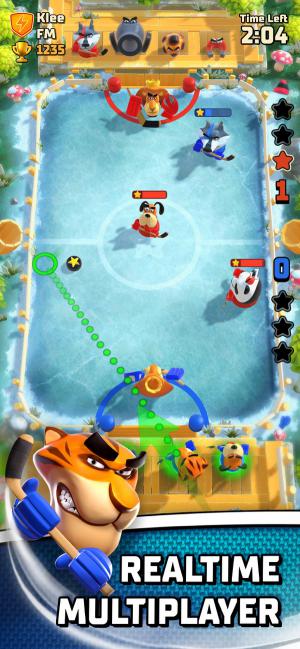 Rumble Hockey là game khúc côn cầu nhiều người chơi thời gian thực