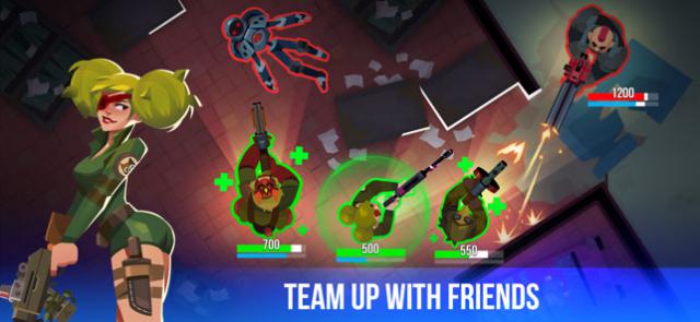 Lập đội với bạn bè và chiến đấu trong game bắn súng Bullet Echo 