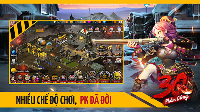 Giao diện game 3Q Phản Công cho iPhone