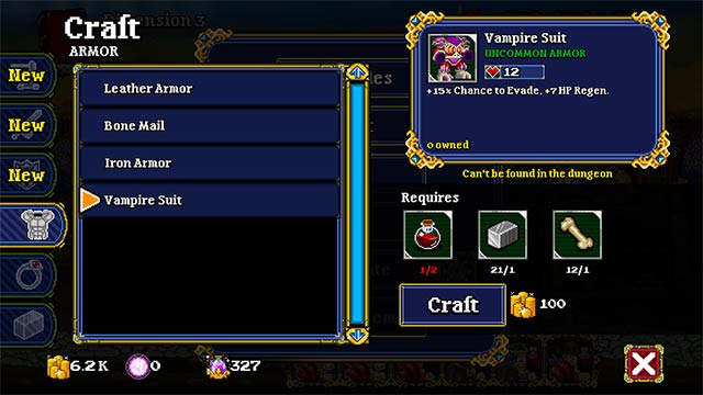 Soda Dungeon 2 sở hữu hệ thống chế tạo vũ khí, áo giáp mới mẻ