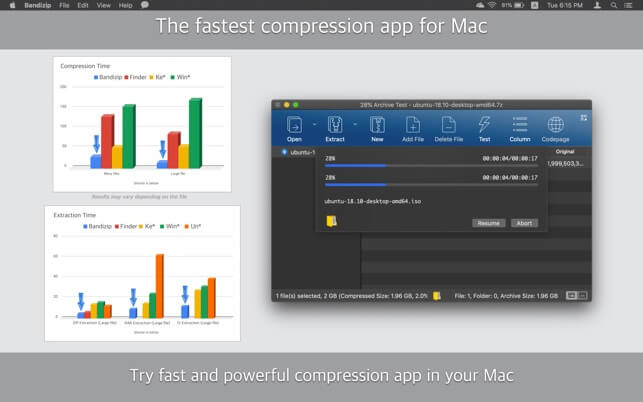 Update ứng dụng giải nén nhanh nất trên Mac - Bandizip