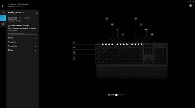 Phần mềm Logitech G HUB điều khiển và tùy chỉnh thiết bị chơi game một cách toàn diện. https://st.download.com.vn/data/image/2020/06/08/Logitech-G-Hub-giao-dien.png