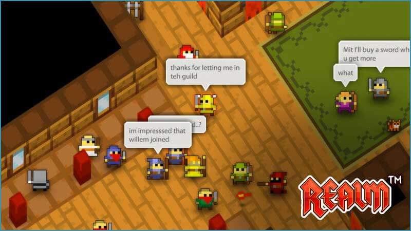 Thoải mái trò chuyện trong game Realm of the Mad God