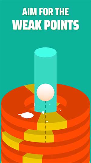 Hoop Smash có lối chơi giống Helix Jump