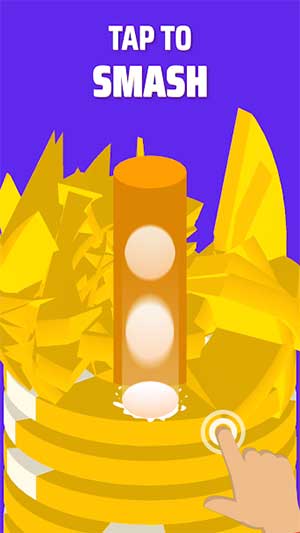 Chạm vào màn hình để bóng rơi xuống