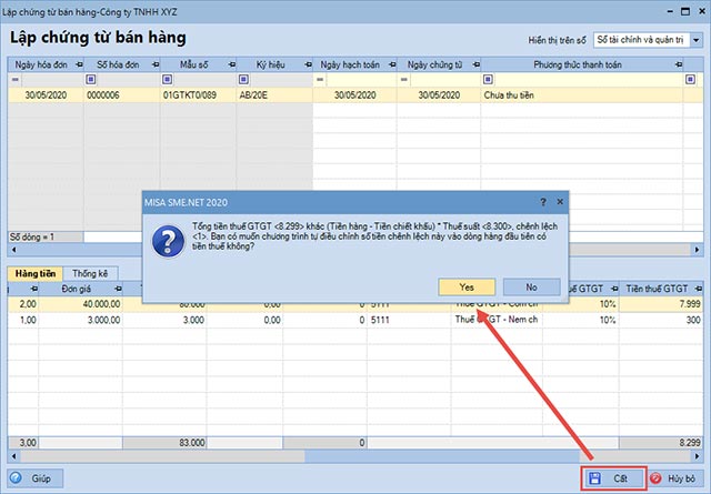 Chứng từ bán hàng