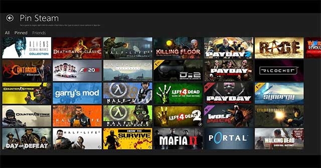 Với Pin Steam, bạn có thể ghim các trò chơi trên Steam vào Start Menu