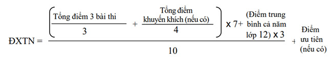 Đối với học sinh chương trình GDTX