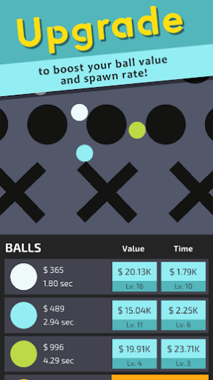 Nâng cấp giá trị bóng rơi