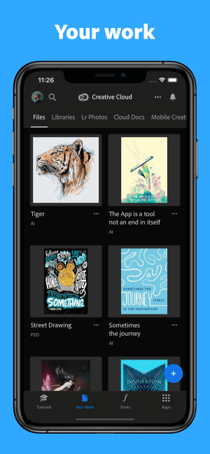 Download, chia sẻ và xem các file công việc của bạn đã được lưu trong Creative Cloud