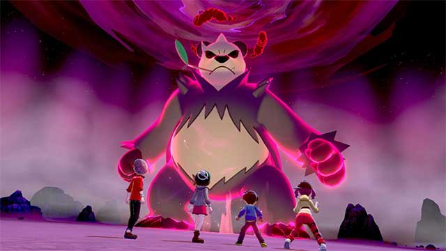Bạn có thể hợp tác với ba người chơi khác để chiến đấu với một Pokemon khổng lồ