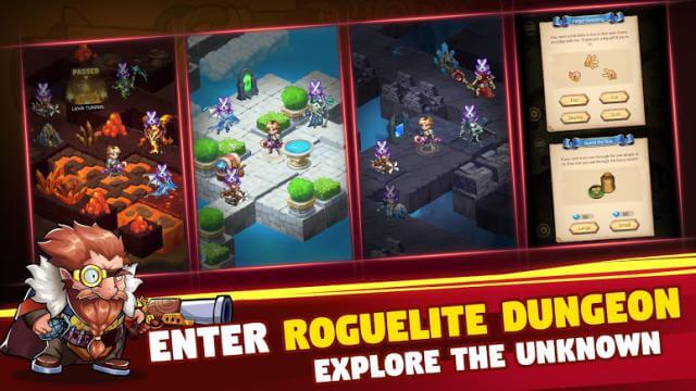 Khám phá các dungeon Roguelite trong game Brave Dungeon