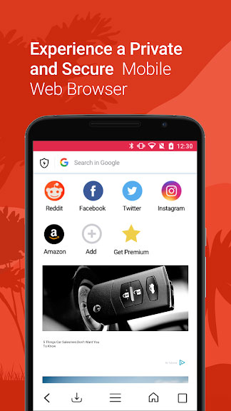 Kode Browser là trình duyệt web nhanh, an toàn cho Android