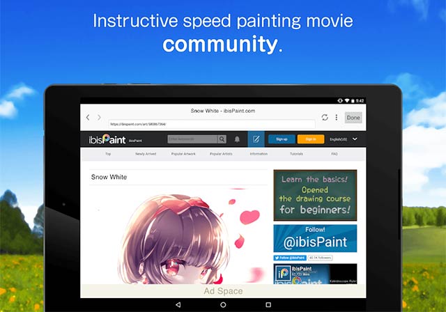 Tham gia cộng đồng ibis Paint X đầy sáng tạo để chia sẻ tác phẩm của bạn