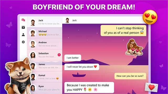 Trò chuyện cùng người bạn trai ảo hoàn hảo trong My Virtual Boyfriend Talk 