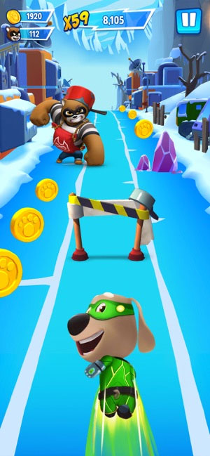 Mở khóa nhân vật mới trong Talking Tom Hero Dash
