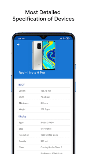 Hiện thị thông số chi tiết