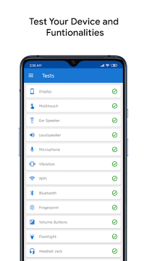 Kiểm tra các chức năng của thiết bị