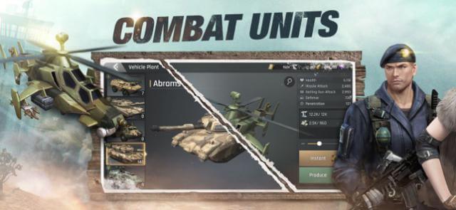 Rất nhiều đơn vị chiến đấu tối tân cho bạn chỉ huy chiến đấu