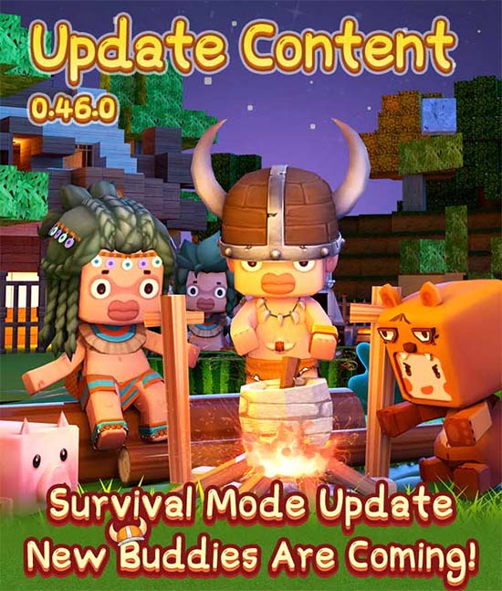 Mini World: Block Art 0.46.0 cập nhật chế độ sinh tồn và giới thiệu nhân vật mới - Wild Man