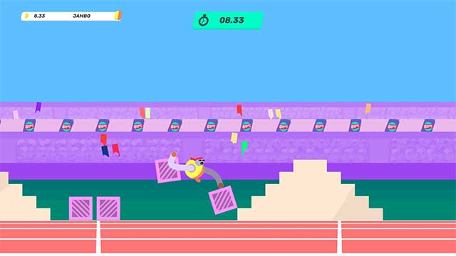 Cạnh tranh trong các cuộc thi thể thao hài hước trong Drink More Glurp