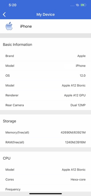 AnTuTu Benchmark cung cấp thông tin thiết bị chi tiết, chính xác