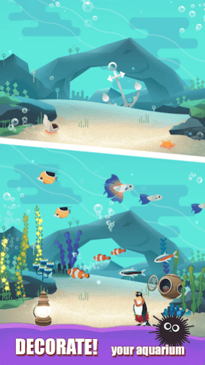 Trang trí bể cá theo phong cách của bạn trong game Puzzle Aquarium 