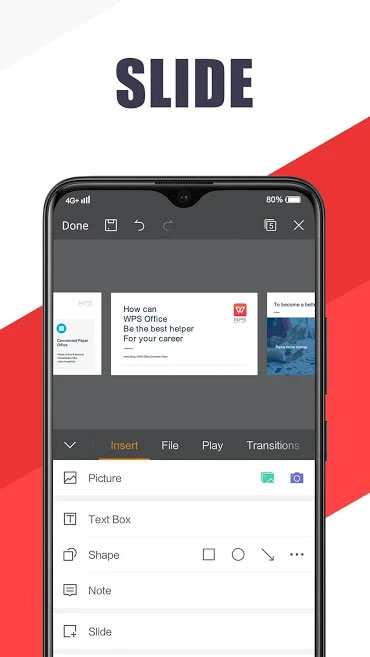WPS Office hỗ trợ thiết kế slide chuyên nghiệp