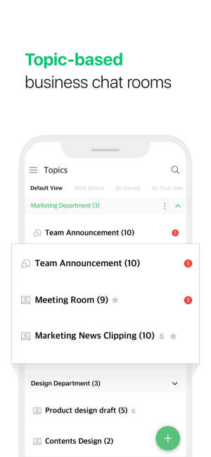 Tạo các phòng chat trong công ty