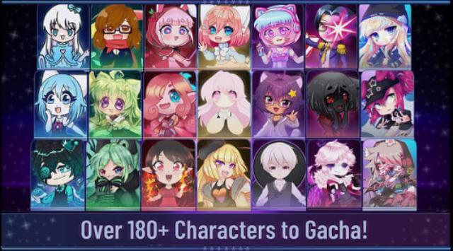 Chơi với hơn 180 nhân vật gacha