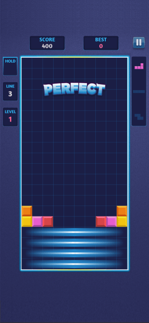 Lấp đầy các hàng để chúng biến mất và ghi điểm