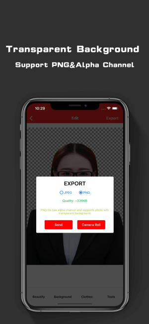 Chọn định dạng xuất ảnh
