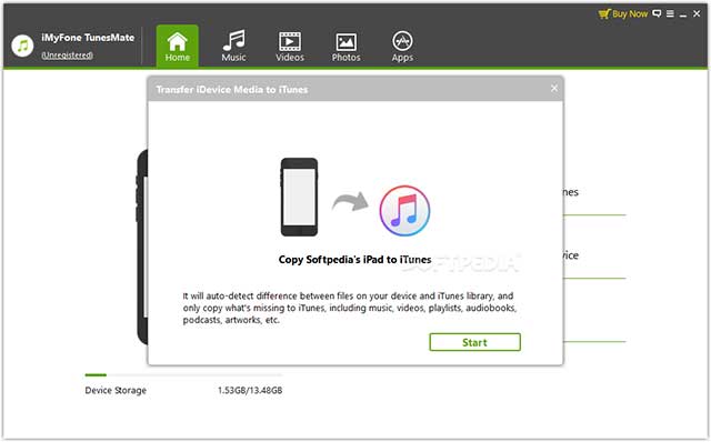 TunesMate hoạt động như một cầu nối giữa iPhone và Mac