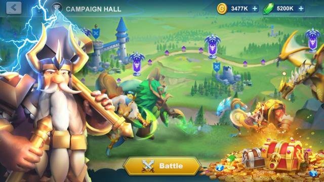 Tham gia các trận chiến hấp dẫn trong thế giới phép thuật của Idle War: Legendary Heroes