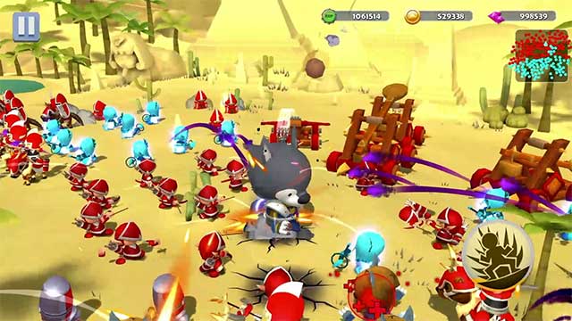 Mini Warriors sử dụng các bản đồ ngẫu nhiên