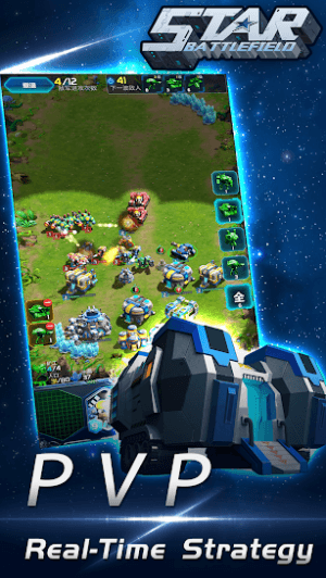 Tham gia các trận đánh PvP chiến thuật thời gian thực trong game Star Battlefield