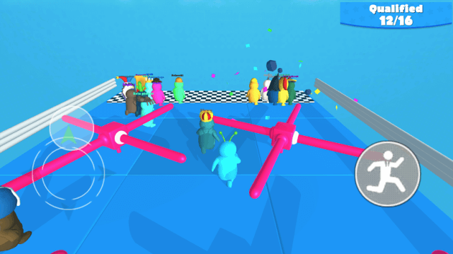 Vượt qua khu vực có các kim đồng hồ xoay tròn