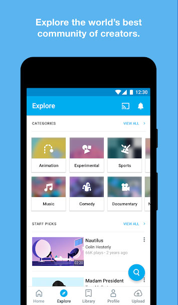 Vimeo là cộng đồng của những nhà sáng tạo video
