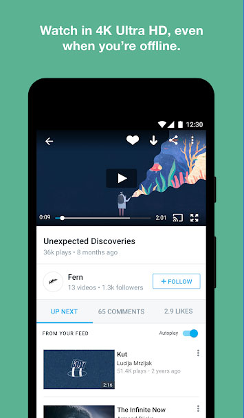 Xem video offline chất lượng HD
