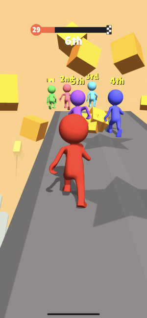Tham gia cuộc chạy parkour với nhiều người trong game Fall Race 3D 