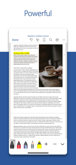 Word for iOS đa tính năng