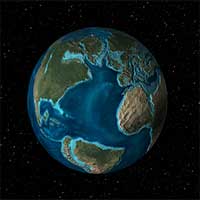 Ancient Earth Globe