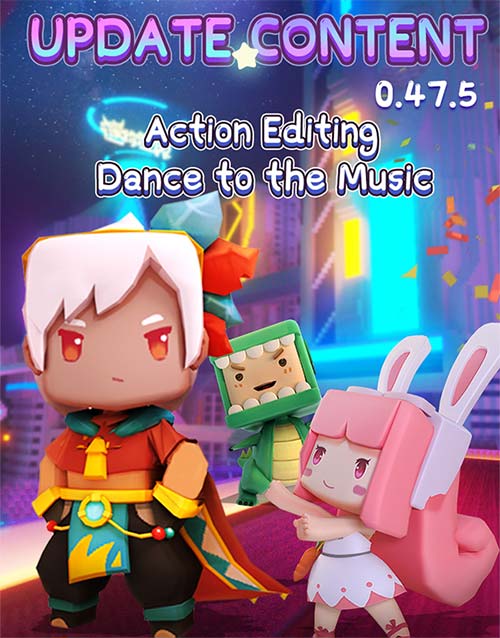 Mini World: Block Art 0.47.5 cho phép chỉnh sửa hành động của nhân vật