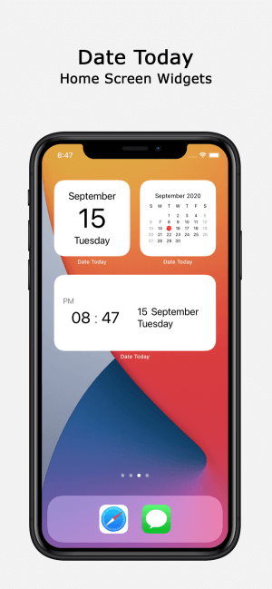 Date Today giúp bạn tự tạo widget ngày giờ trên điện thoại