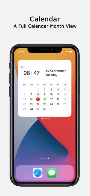 Tạo widget lịch
