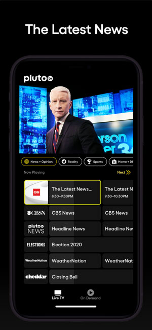 Pluto TV cập nhật tin tức thời sự mới nhất