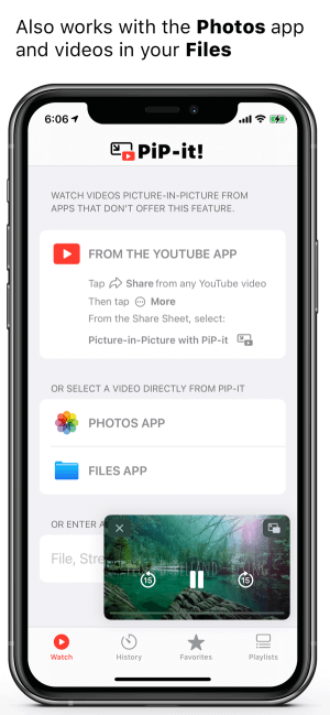 Hoạt động cả với các video trong ứng dụng Photos và Files